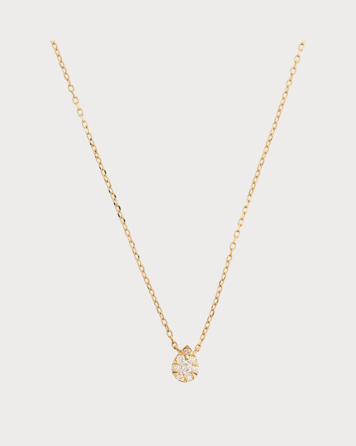 PERSEE Yellow Gold and Diamond Floating Necklace(Yellow Gold)