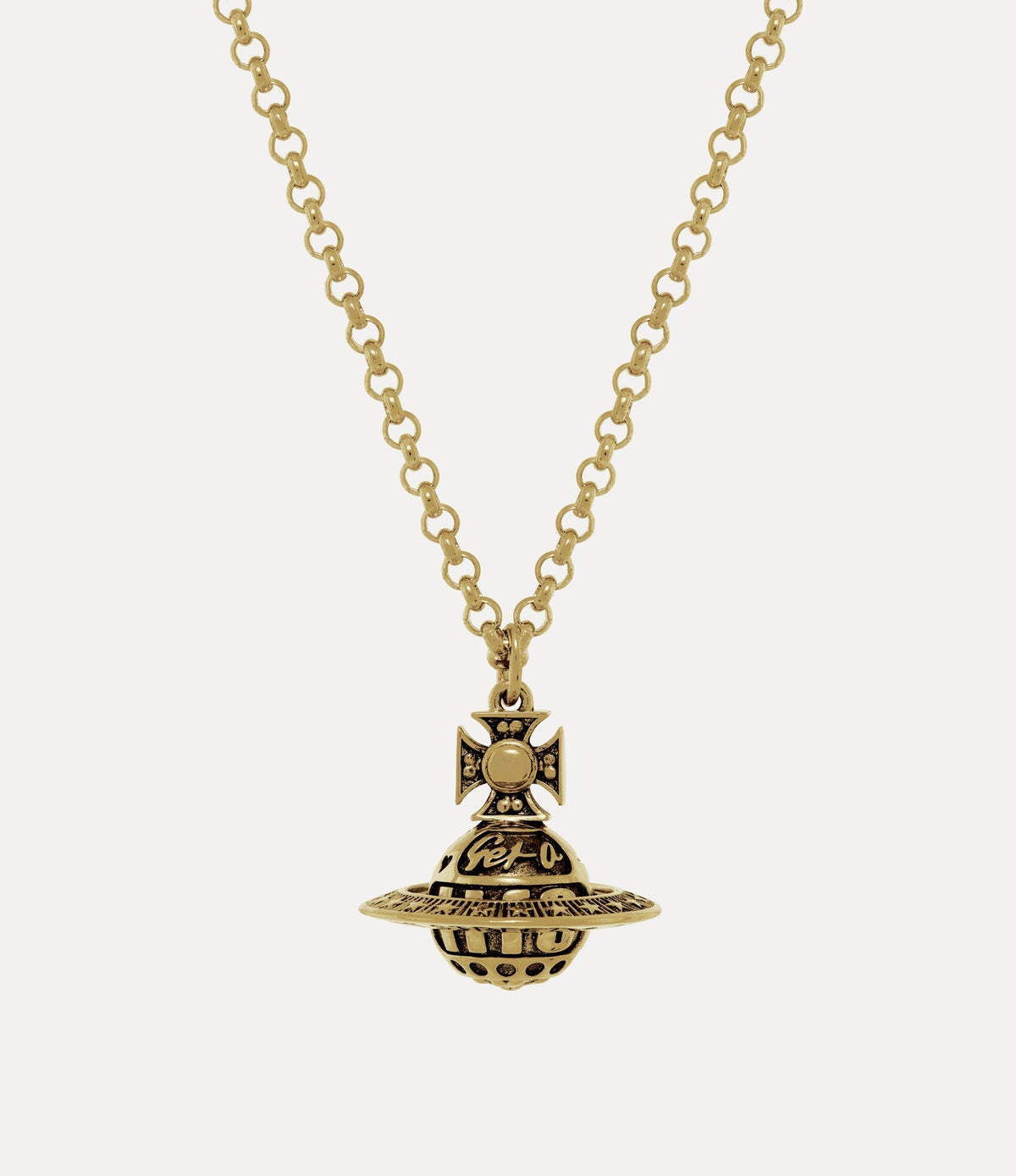 VIVIENNE WESTWOOD Victorine Pendant Necklace Brass(Antique Gold)